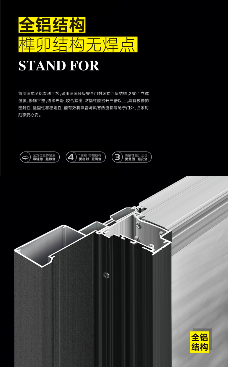 全铝结构榫卯结构无焊点